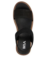 Mia Women's Olany Round Toe Wedge Sandals
