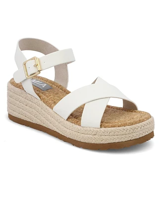 Mia Women's Nikky Round Toe Wedge Sandals