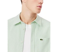 Lacoste Men's Raye Short Sleeve Button-Front Shirt