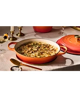 Le Creuset Signature -Qt. Flamme Doree Round Braiser with Crucible Knob