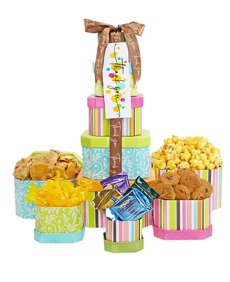 Alder Creek Gift Baskets Thank You Treats Gift Tower, 8 Pieces