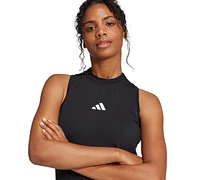 adidas Women's Cotton-Blend Sleeveless Racerback Maxi Dress