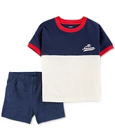 Carter's Toddler Boys All-American T-Shirt & Shorts, 2 Piece Set