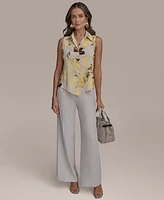 Donna Karan New York Women's Sleeveless Button-Front Blouse, Regular & Petite Sizes