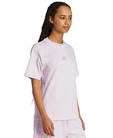 adidas Women's Cotton Essentials 3-Stripe T-Shirt