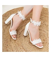 Dede Lace Bridal High Heel Sandals