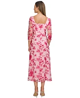 Js Collections Women's Nadine Embroidered 3/4-Sleeve Party Dress