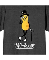 Hormel Foods Men's Planters Mr. Peanut Black Short Sleeve Tee-Medium