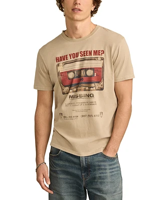 Lucky Brand Men's Missing Cassette Tape T-Shirt