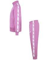 Nike Little Girls Logo-Taping Jacket & Pants, 2 Piece Set