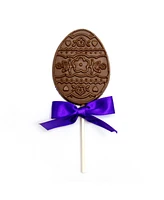 Sugar Plum Chocolates Easter Egg Milk Chocolate Lollipops, 6 Pieces