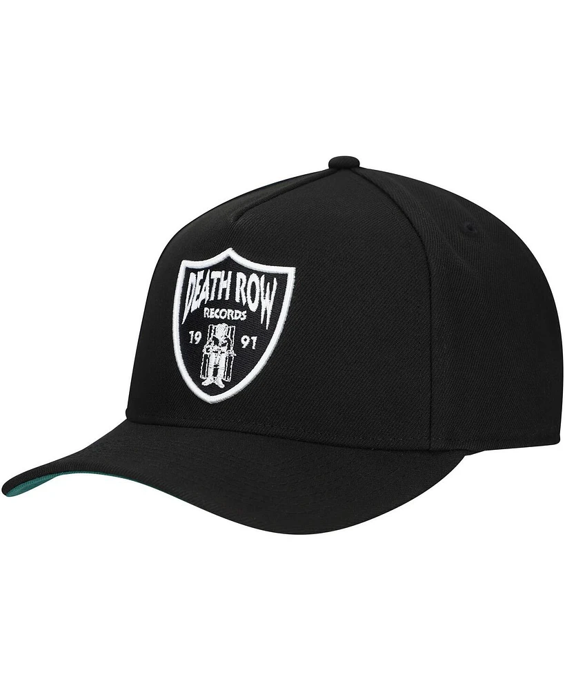 Lids Men's Black Death Row Records A-Frame Adjustable Hat