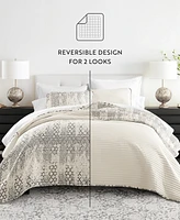 ienjoy Home Distressed Aztec Reversible 2-Pc. Quilt Set, Twin/Twin Xl