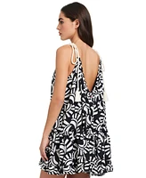 Red Carter Women's Braided-Tie-Straps Scoop-Neck Dress Swim Cover-Up