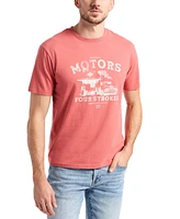 Buffalo David Bitton Men's Trokes Graphic with Motors Print T-Shirt