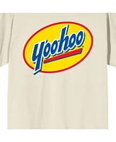 Yoo-hoo Men's Yoohoo Classic Logo Natural Short Sleeve Tee-3XL