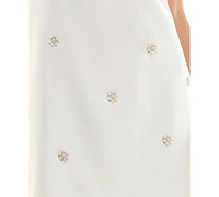 City Studios Juniors' Beaded Halter Mini Dress