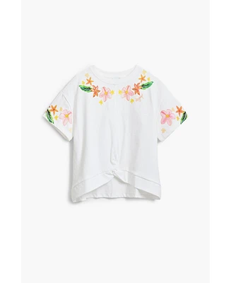 Desigual Girls Girls's Floral knot T-shirt