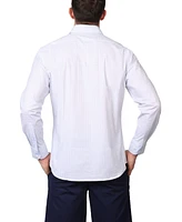 Tailorbyrd Men's Geo Floral Print Long Sleeve Shirt
