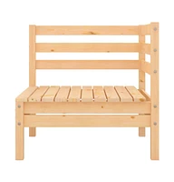 Patio Corner Sofa Solid Wood Pine