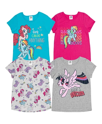 My Little Pony Girls My Pony Rainbow Dash 4 Pack T-Shirts