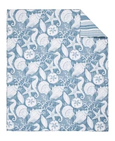Levtex Stillwater Coastal Shore Reversible Quilted Throw, 50" x 60"
