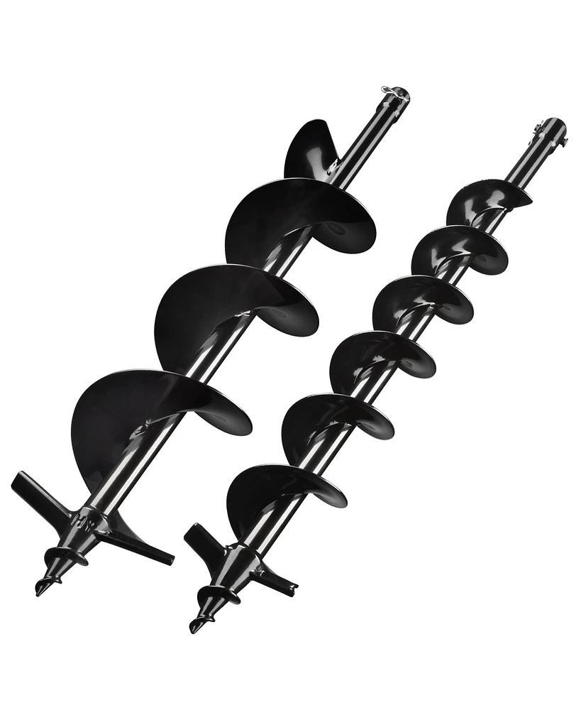 Yescom 4" 6" Earth Auger Bit Kit Bulb Planter Tool for Planting Flower Fence Post Spiral Hole Digger Gardening Project