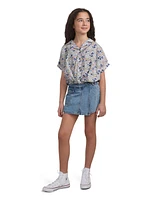 Levi's Big Girls Floral Twist Button Up Top