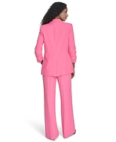 Calvin Klein Petite 3/4-Sleeve One-Button Blazer