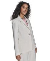 Calvin Klein Petite Classic One-Button Blazer