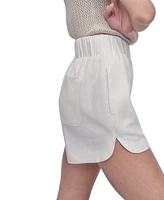 Dkny Jeans Women's High-Rise Dolphin-Hem Shorts - Ivy