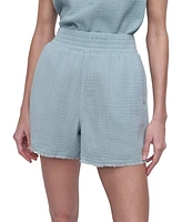 Dkny Jeans Women's Cotton Gauze Pull-On Shorts