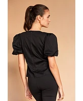 Crescent Women's Reese Balloon Sleeve Top