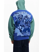 Desigual Men's Marvel zip-up sweatshirt