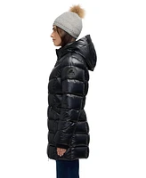 Pajar Women's Zola Box Quilt Mid-Length Puffer with Fixed Hood