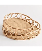 Ninette Round Decorative Trays Set of 2