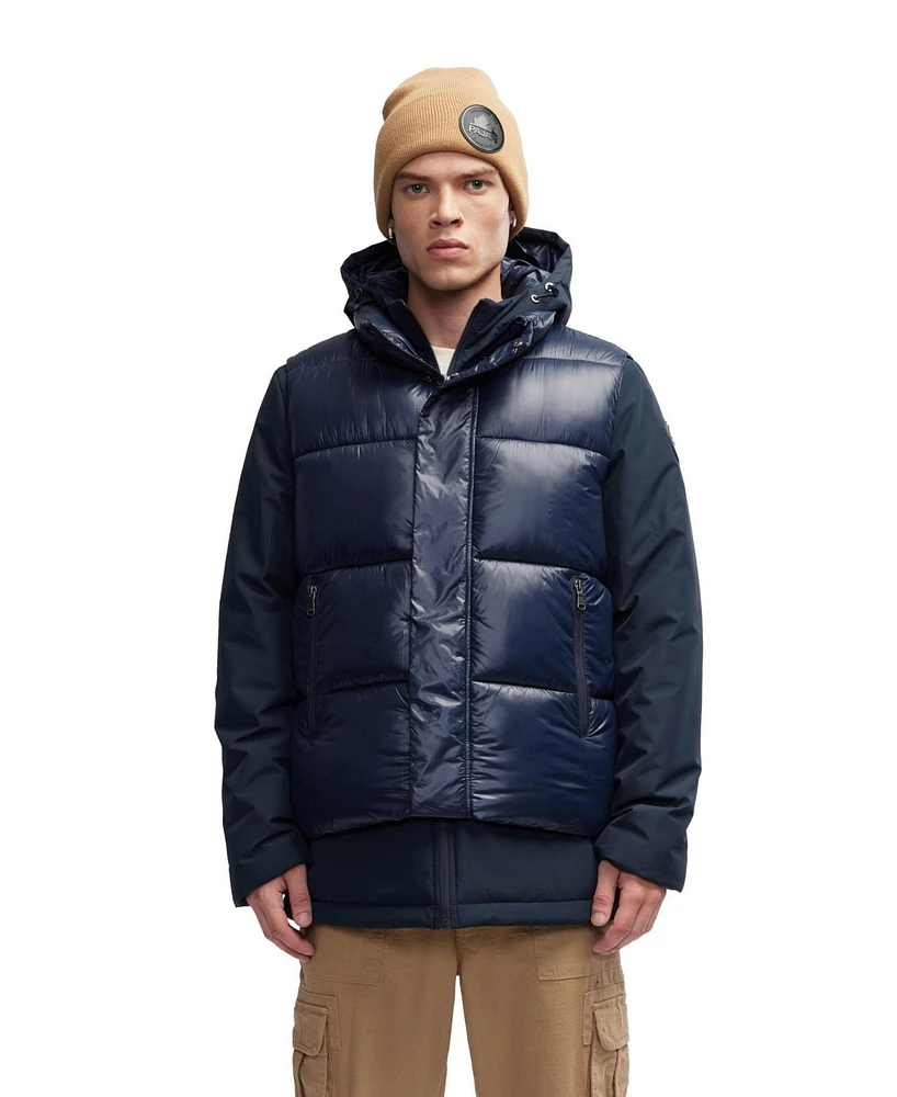 Pajar Men's Kiet 3 1 Padded Jacket with Inner Removable Lightweight Vest