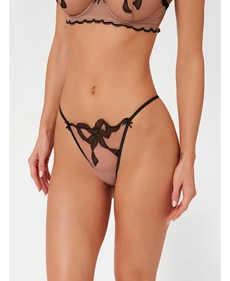 Guess Women's Sabrina Bow Thong Panty