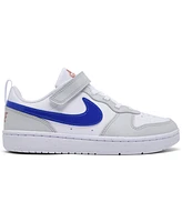 Nike Little Kids Court Borough Low Recraft Fastening Strap Casual Sneakers from Finish Line