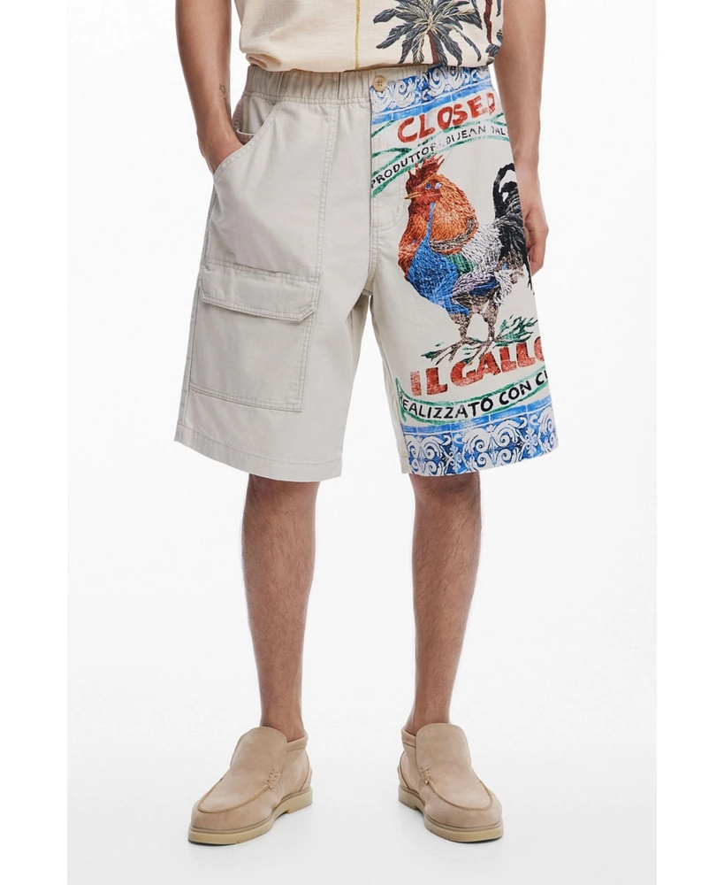 Desigual Men's Cargo Bermuda shorts