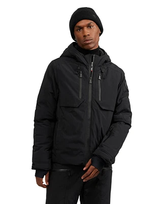 Pajar Men's Elias Mixed Media Ski Jacket with Fixed Hood