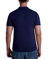 Karl Lagerfeld Paris Men's Textured Sweater Polo Shirt