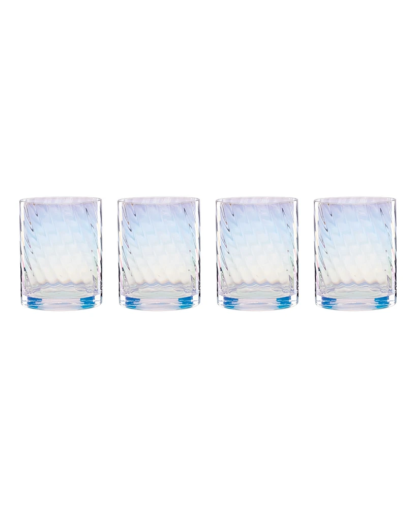 Lenox Tuscany Classics Iridescent Double Old Fashioned Glasses, Set of 4