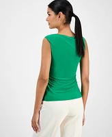 Anne Klein Women's Asymmetrical-Neck Tank Top