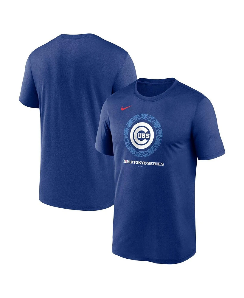 Nike Men's Royal Chicago Cubs 2025 Mlb World Tour: Tokyo Series Legend Logo T-Shirt