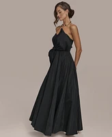 Donna Karan New York Women's Strapless Bow-Trim Gown