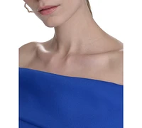 Eliza J Women's High-Low Off-The-Shoulder Gown