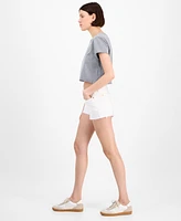 7 For All Mankind Women's Mid-Rise Cut-Off Denim Shorts