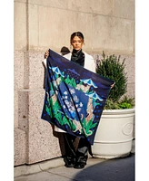 Jessie Zhao New York Double Sided Wool Silk Scarf Of Night Banquet