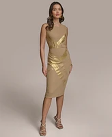Donna Karan New York Women's Brushstroke-Print Pencil Skirt